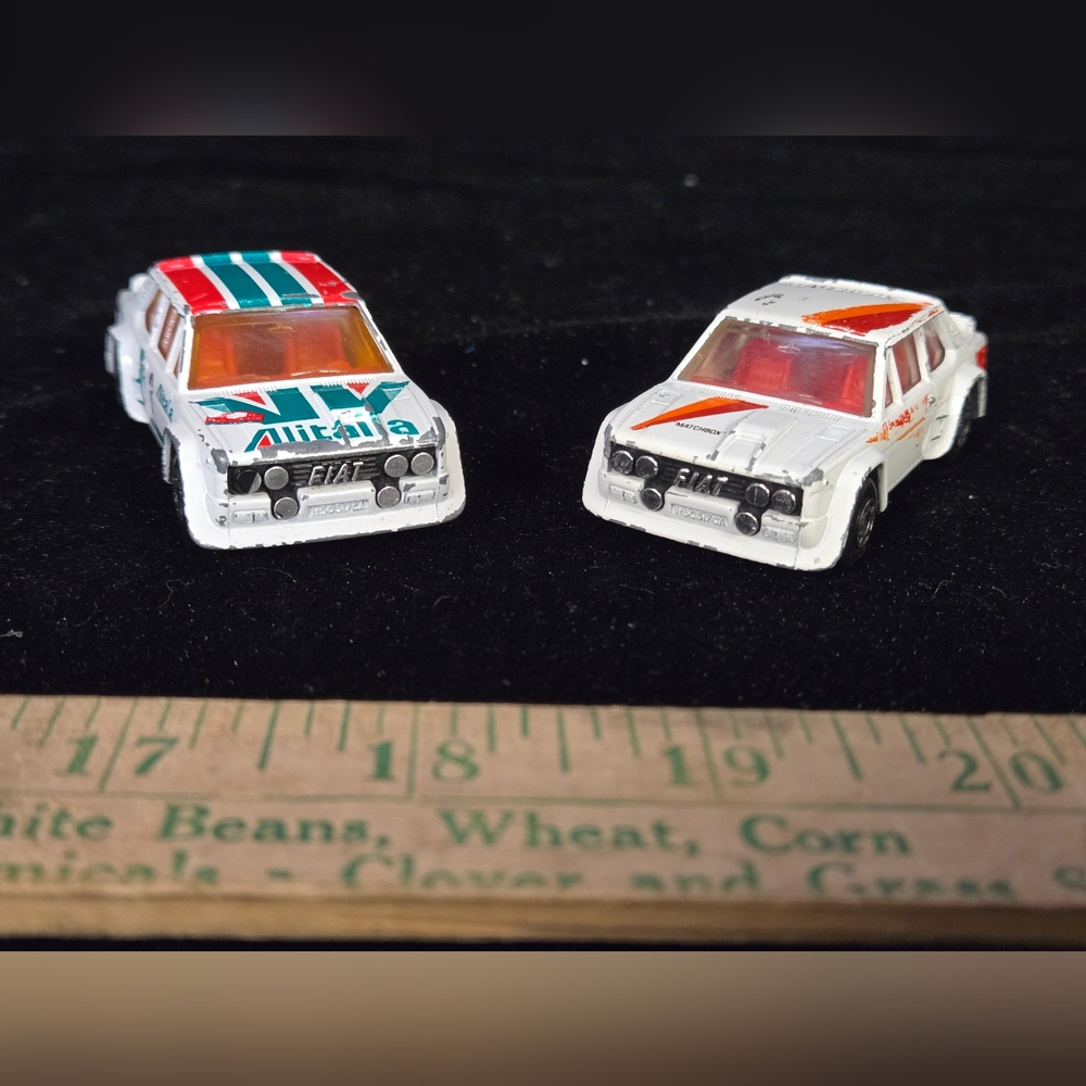 Matchbox Fiat 131 Rally Car Lot White Diecast Vintage